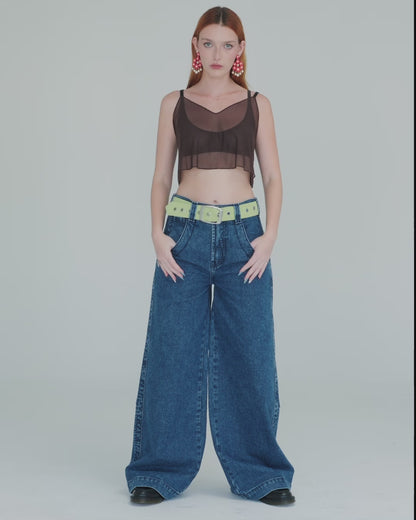 The Camilla Jeans. 27”. Dark Stone.