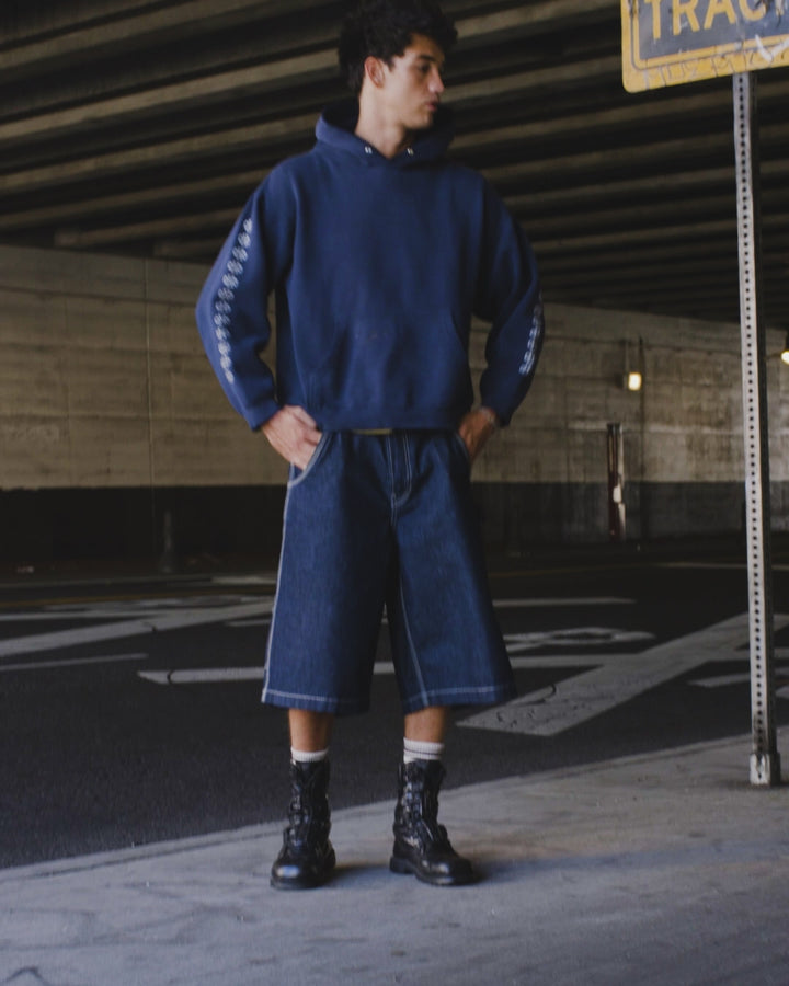 Workman Carpenter Shorts. 14" Inseam. Dark Indigo.