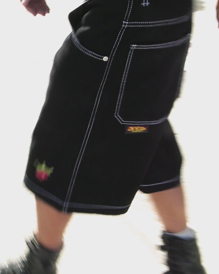 179 Pipes Shorts. 14" Inseam. Jet Black.