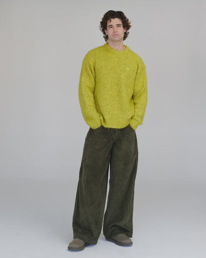 Jester. 26". 2 Wale Corduroy. Moss.